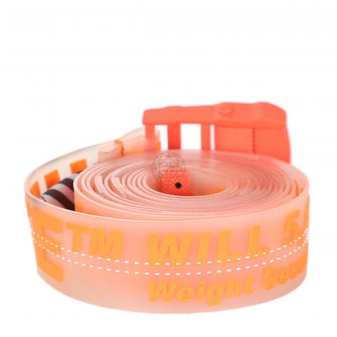 Orange off clearance white belt